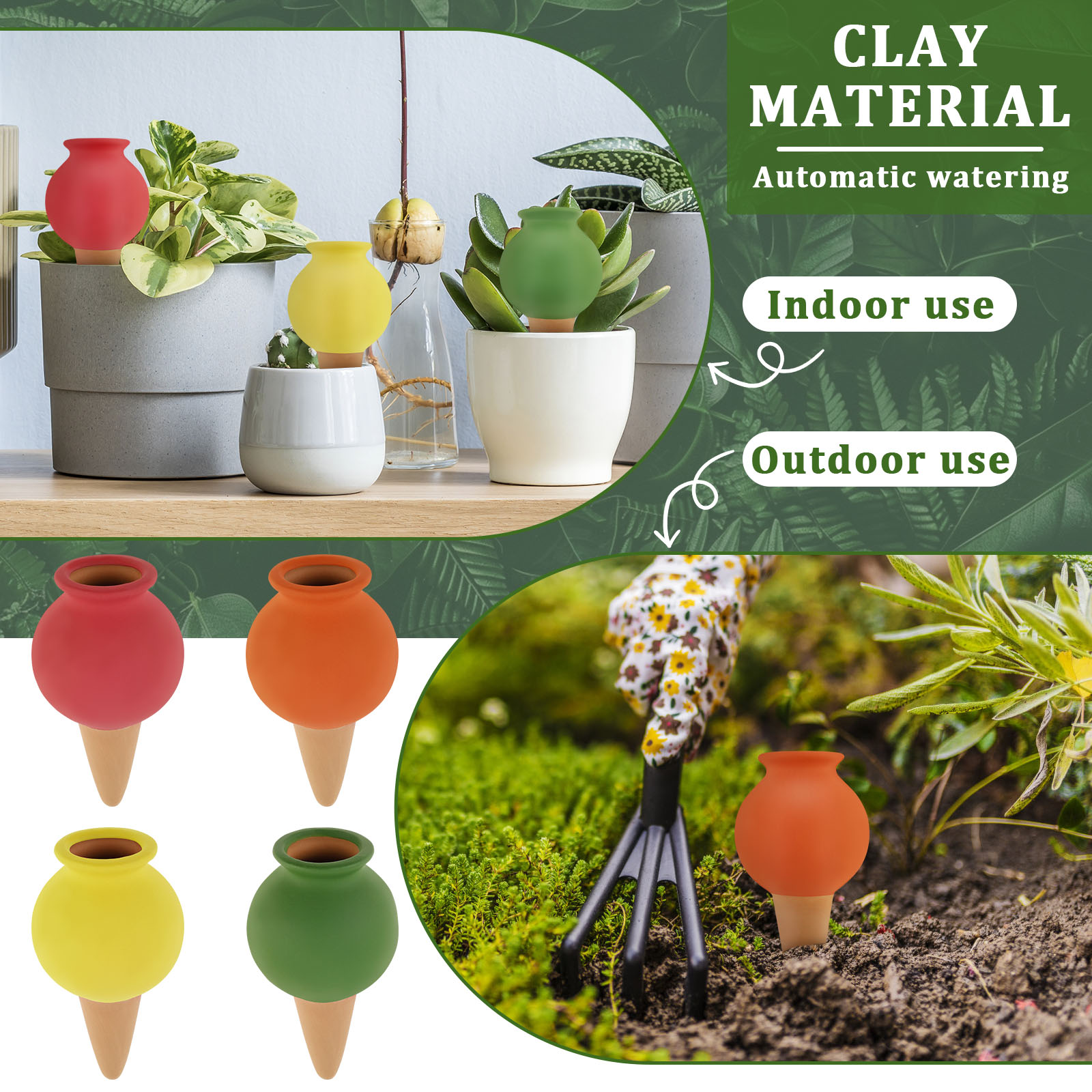 8 шт., терракотовые самополиво – обзор и цена Self Watering Insert